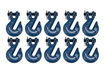 TEMCo 2 Lot 5/16" Chain Slip Safety Hook Clevis Rigging Tow Winch Trailer Grade 70 - View #4