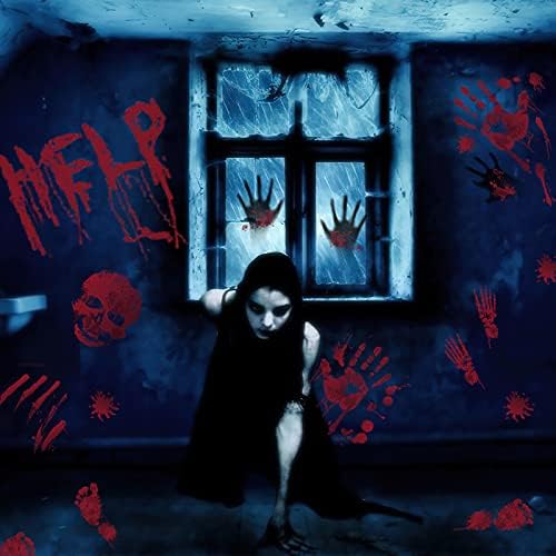 Halloween Horror Geburtstag Banner – Pennywise & Totenkopf Design, Mit Kuchen-Topper – Grusel-Party Deko