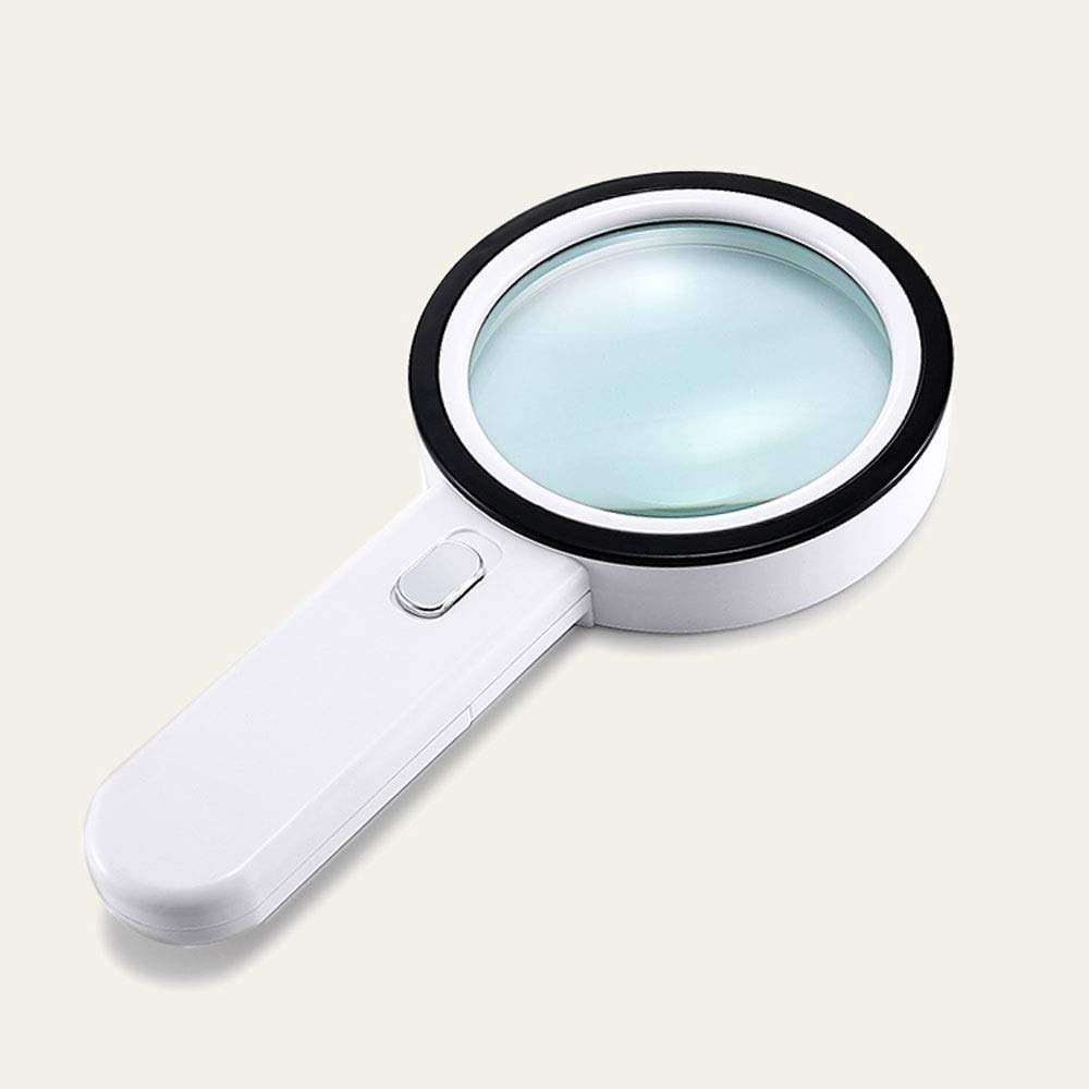 Amazon.co.jp: ルーペ 拡大鏡 2020 30倍のハンドヘルド虫眼鏡13 LED