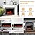 Charavector 30 inch 3-Sided Electric Fireplace Inserts with Remote Control in Wall Mounted, Energy Saving Insert Fireplace Heater Indoor Glass View with Remote Control & Touch Screen