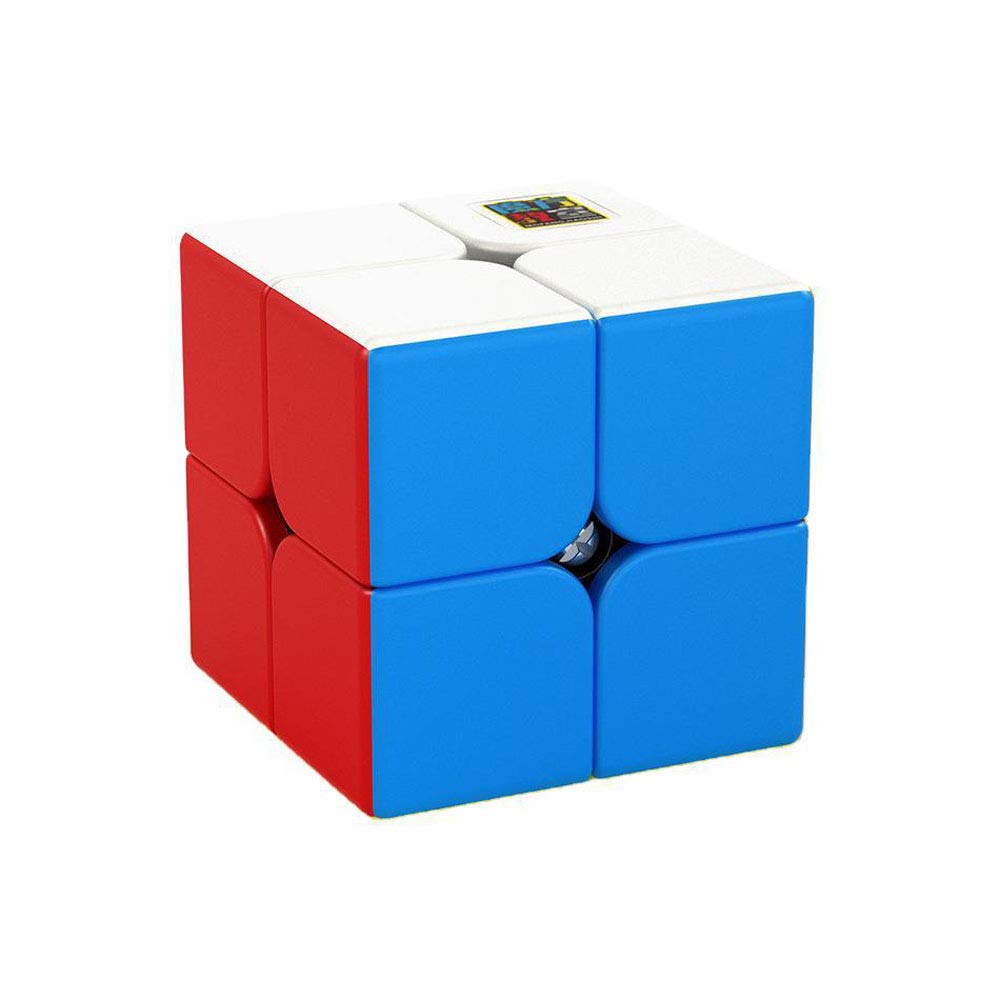 OJIN MoYu MoFang JiaoShi Meilong 2x2 Stickerless Cube Cubing Classroom Smoothly Fast Twsit Puzzle Brain Teasers Cube Puzzle (Stickerless)