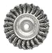 Twist Wire Wheel Wire Brush, Arbor, 4"