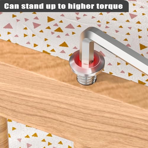 image for VGBUY M8-1.25 x 50 mm 18Pcs Flat Head Hex Socket Cap Screws Bolts,304 