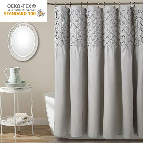 Rideau de douche gris 183x183 cm Lush Decor Bayview