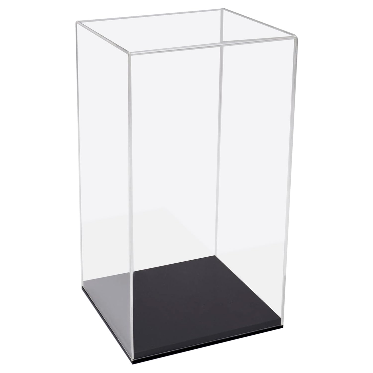 HMF Display Case, Acrylic Display Box for collectibles, figures and model cars | 20 x 20 x 38 cm | transparent