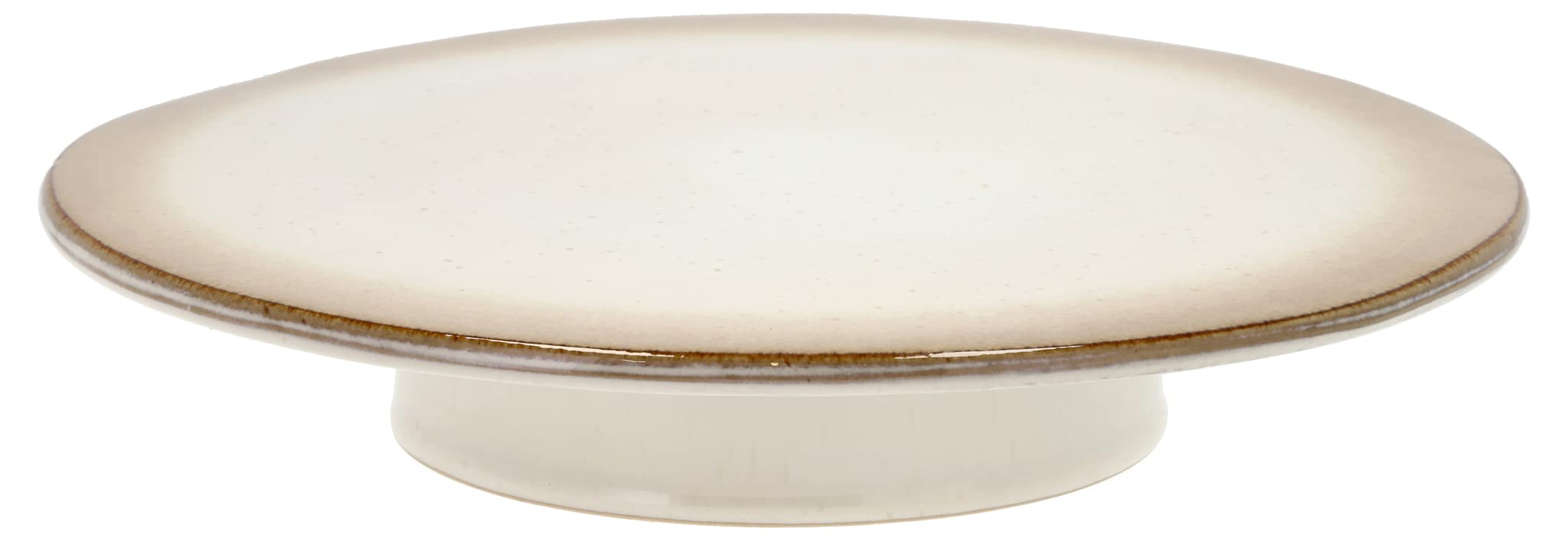 BITZ Tortenplatte mit Fuß, Durchm. 30 cm, Höhe 5,5 cm, Creme