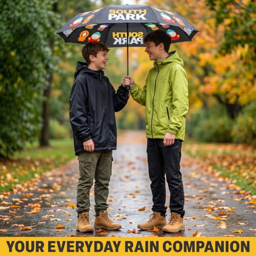 Image of Get Trend Super Mario One Piece Hello Kitty Kids Windproof Travel Umbrella | Strong Folding Compact Umbrellas for Rain, Lightweight, Portable Kids Travel Essentials, Fits Backpack & Car, Gifts for Boys