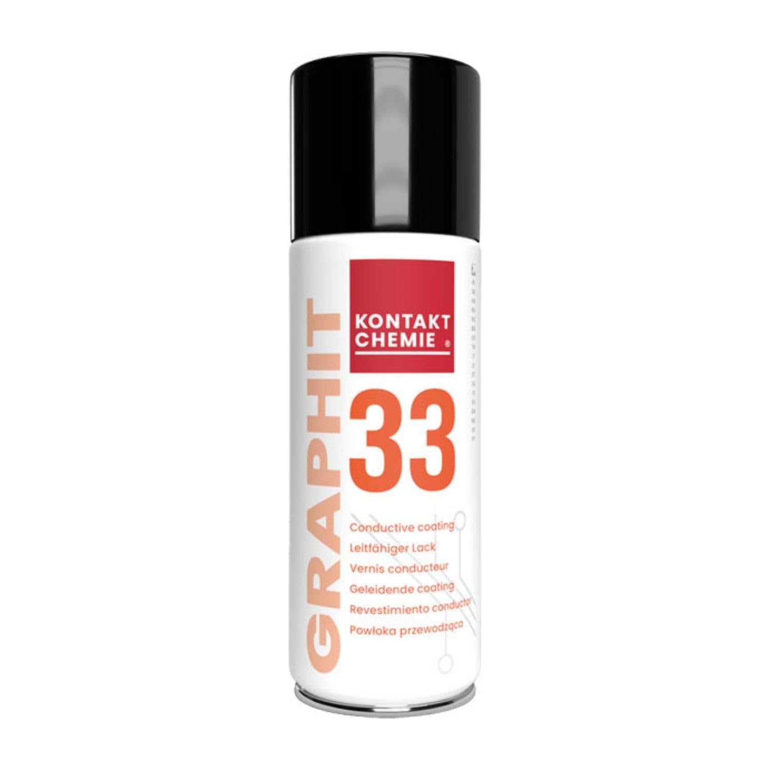 6 Stück Kontakt Chemie Graphit-Leitlack | GRAPHIT 33 | je 200ml