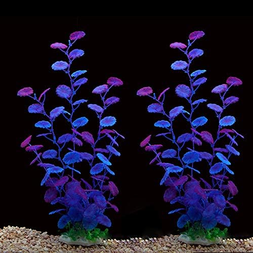 ALEGI Fish Tank Decorations Plastic Plants Large,Aquarium