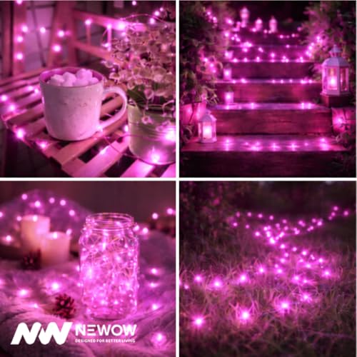 Image of NW USB String Light | USB Light | Decoration Copper USB Powered | 100 Led Light | 10 Meters Light Color- Pink (Pack of 4)