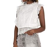 lace top white wedding dress Top für Damen der dänischen Marke ONLY
