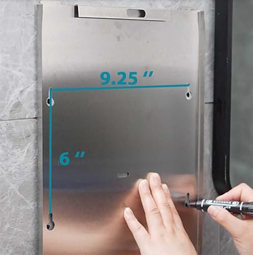 Miniatura 6 de Dispensador de toallas de papel para montaje en pared, dispensador de toallas de papel multipliegues, soporte de papel de acero inoxidable de gran