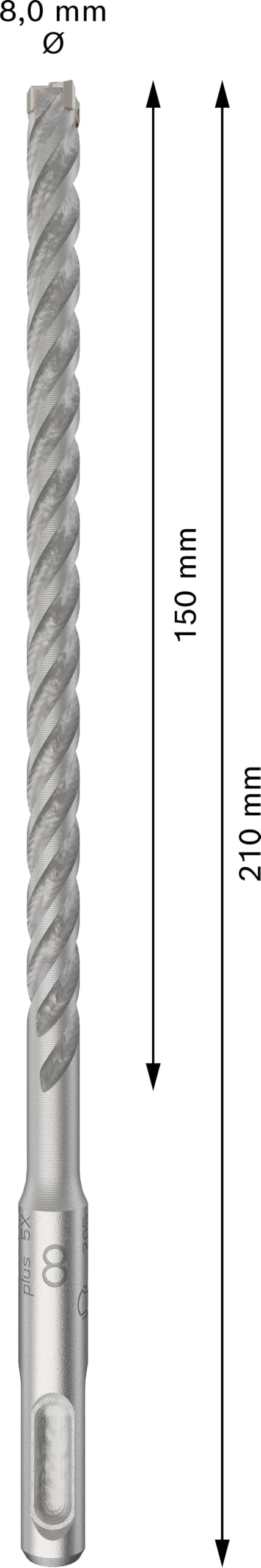 Bosch 10x Broca para martillo PRO SDS plus-5X