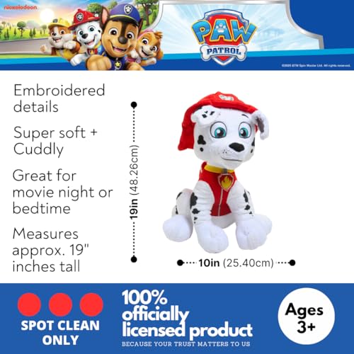 image for Paw Patrol Marshall Kids Bedding Super Soft Plush Cuddle Pillow Buddy,