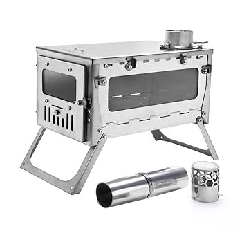 チタン/UL 組み立て式　薪ストーブ　本体約2キロ 楽天市場】SOOMLOOM チタン製薪ストーブ 二次燃焼 ポータブル