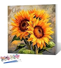 Peinture Par Numéros Pour Adultes - Vase Avec Quinze Tournesols - Peinture Par Numéros - Peinture Par Numéros - 20 X 30 Cm