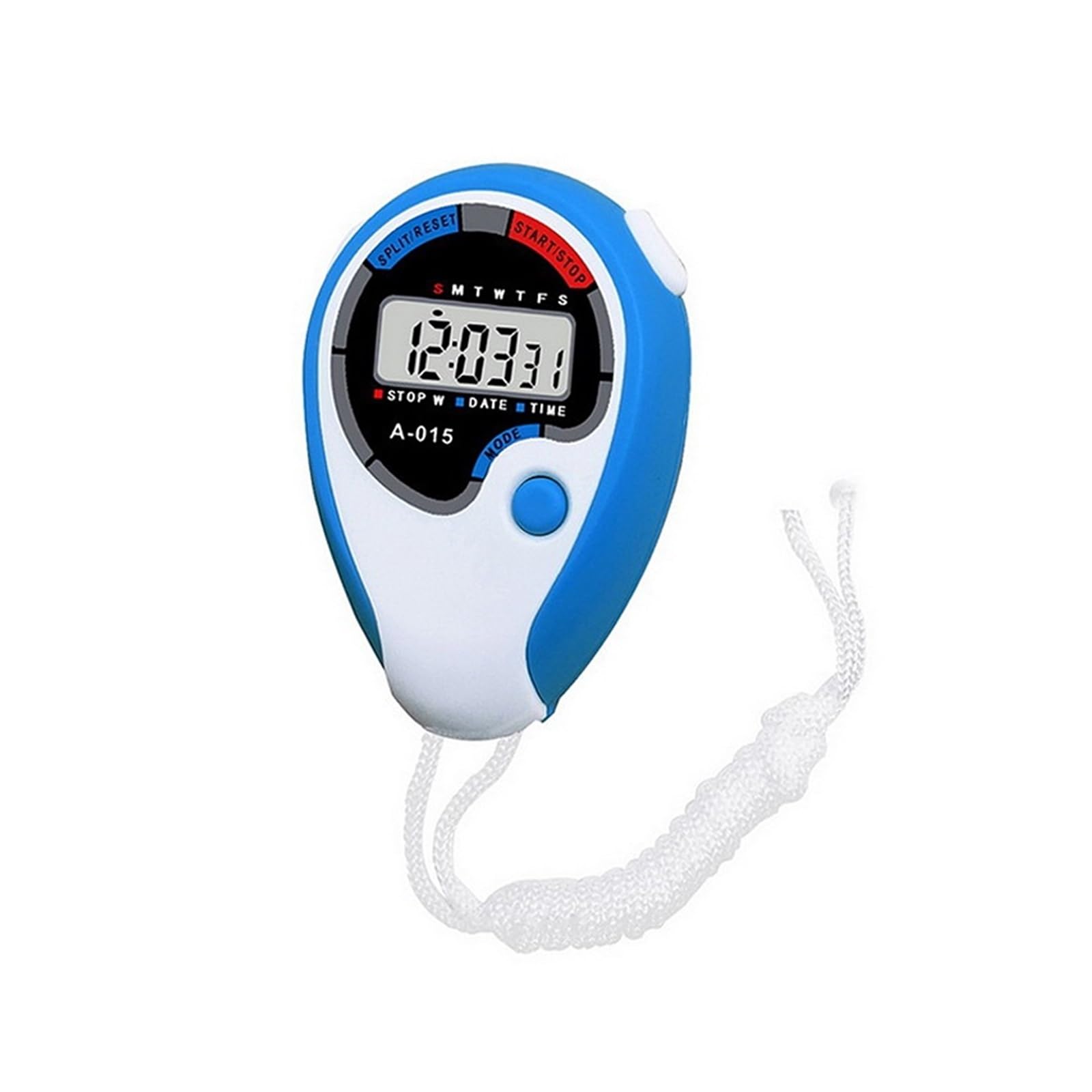 Stopwatches, 0.10s Precision Timer Stopwatch Metal Sport Waterproof Luminous Hours Minutes Month Display