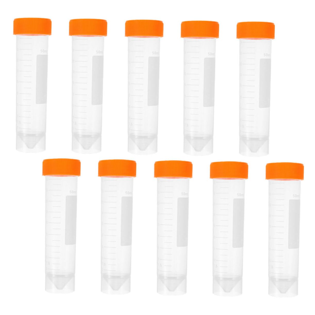 Mobestech 50pezzi Provette Da Laboratorio Con Coperchi Tubetti Resistente Per Esperimenti Scientifici e Centrifughe Chiare e Pratiche Per Uso Professionale