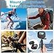 HUAJUN Mini Action Cam, 64GB Tragbare Sportkamera und Magnetische Ladebox mit 1150mAh Batterie, 1080P Kleine Kamera mit Multifunctional Accessories für Vlogs, Reisen, Outdoor, Helmkamera (5979)