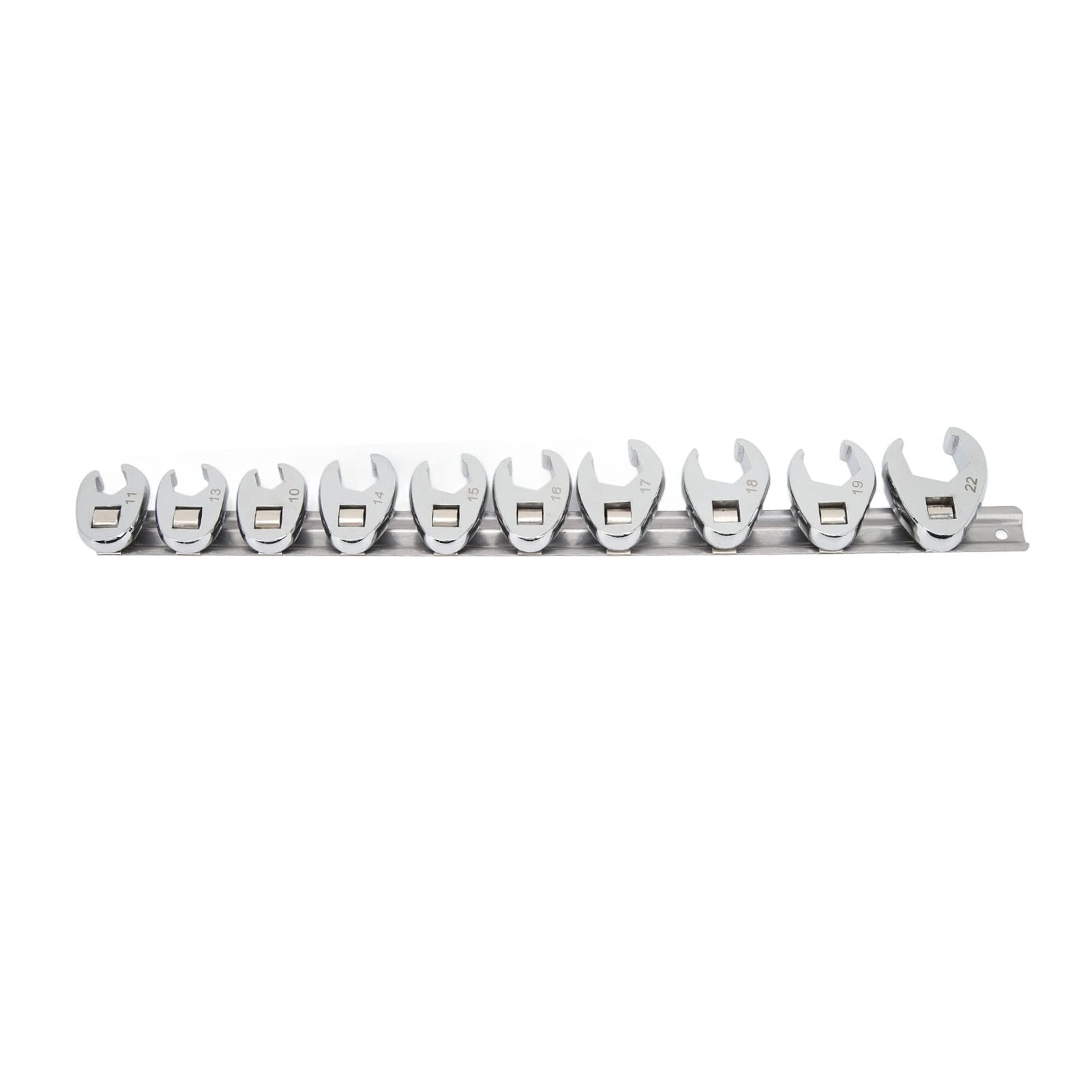3/8 Inch Drive Crowfoot Wrench Set 10mm To 22mm Metric And Imperial Chrome Plated Open-End Spanners From Other Hand Tools - Price 31.72