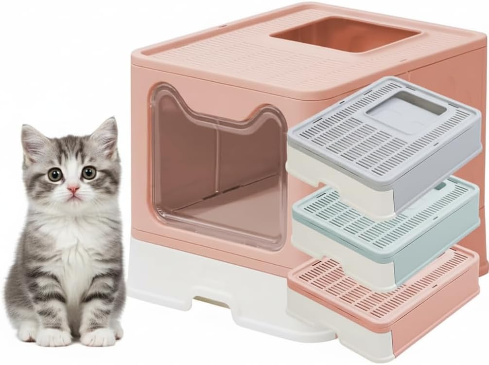 猫 トイレ 自動脱臭 大型 深型 猫砂自動空気清浄機能付 赤外線センサー