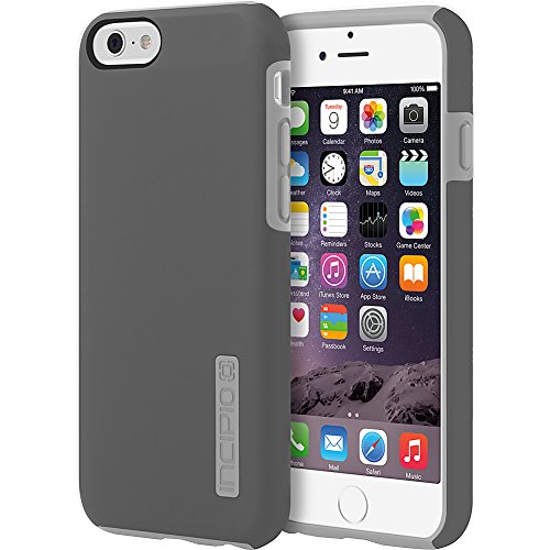 Incipio iPhone 6 Dualpro Hard-Shell Case with Silicone Core - Retail Packaging - Gray/Gray
