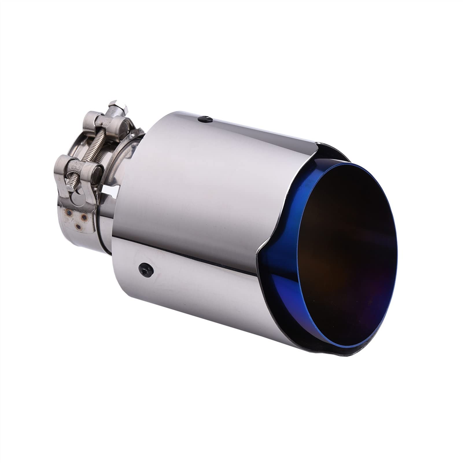 Auto Universale in Acciaio Inox Punta di Scarico Marmitta Coda Gola per BMW per Benz per Audi per VW per Golf Terminali Scarico (Size : Inlet 51-Outlet 114)
