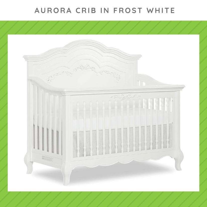 Image of Toddler Bed Safety Guard Rail for Evolur Baby Convertible Cribs - Solid Wood Rail for Convertible Crib to Toddler Bed Conversion - Safety Bed Rail for Children (Pearl Shimmer, Model 846)