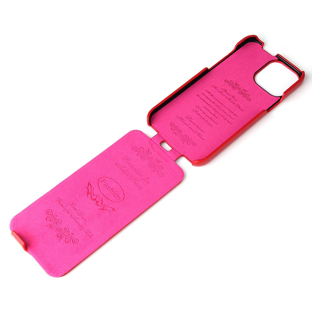 ☆iPhone 15 Pro (6.1インチ)手帳型ケース レッド Amazon.co.jp: iPhone 15 向け ケース 手帳型 縦開きカバー 下