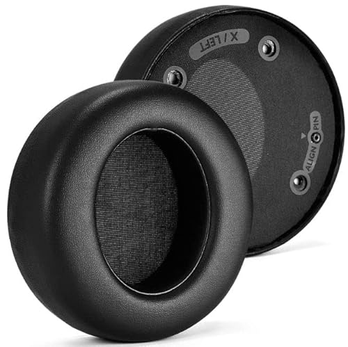 Yaowanguan X2HR Ohrpolster Ersatzpolster für Philips Audio Fidelio X2HR X1 Kopfhörer, Protein Leder Memory Foam Schwarz Dickere X2HR X1 Ohrpolster Cover