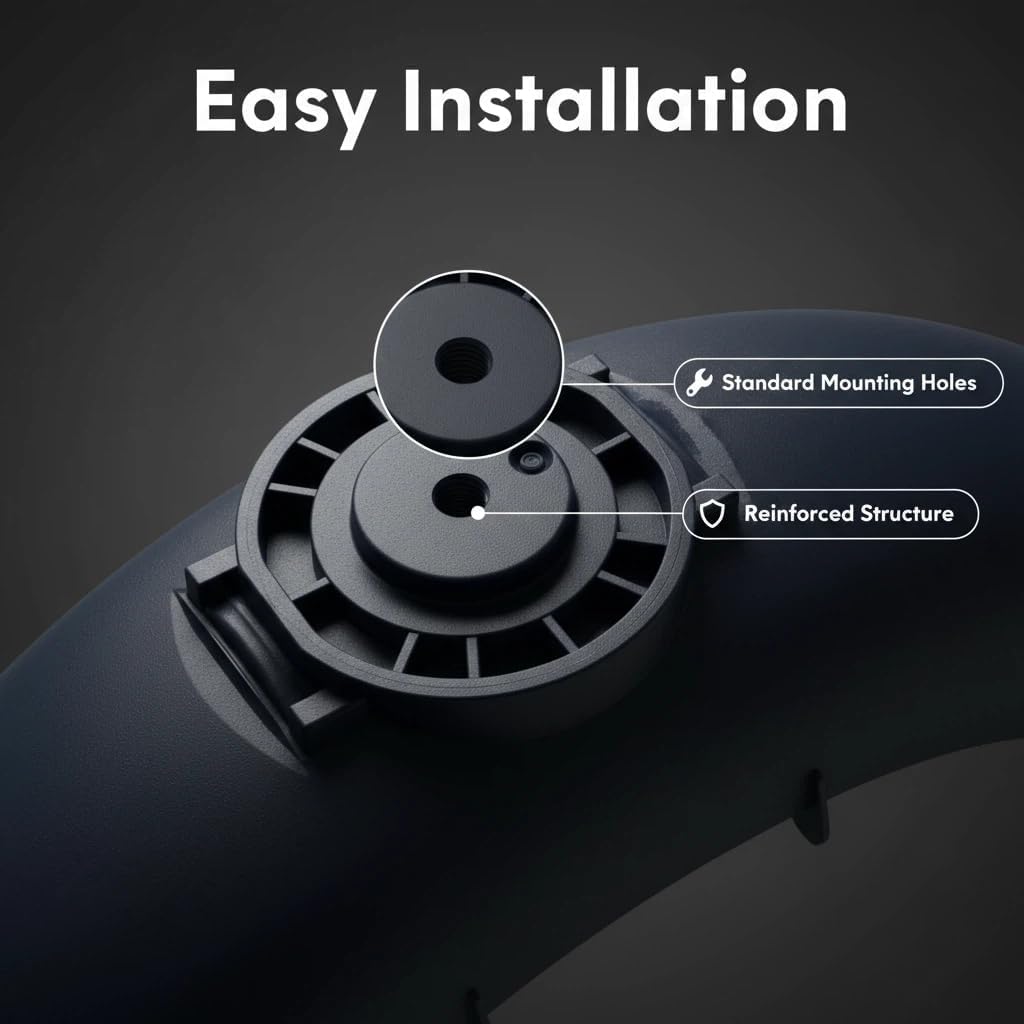 Scooter Fender Assembly Replacement for Ninebot C2 Pro Electric Scooter – Durable Rear Mudguard Support Bracket, Original Replacement Accessory for C2 PRo Kickscooter (Front and Rear Fender)