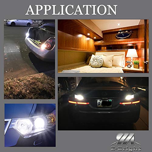 Everbright 10-Pack Extremely Bright White 1156 Ba15S 1141 1073 1095 1003 7506 24-Smd Led Car Replacement Interior Rv Camper Rear Turn Signal,Back Up ,Parking Side Marker Light Bulb Dc 12V #TOP6
