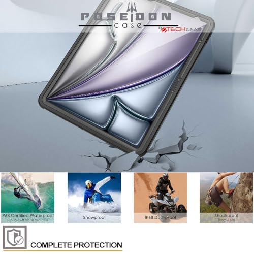 Coque étanche iPad Air 13 fine robuste protège des chutes eau