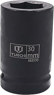 Jutagoss 1-Inch Drive 6-Point by 30mm Deep Impact Socket,Metric,Chrome-Vanadium 78mm Length 1Pcs