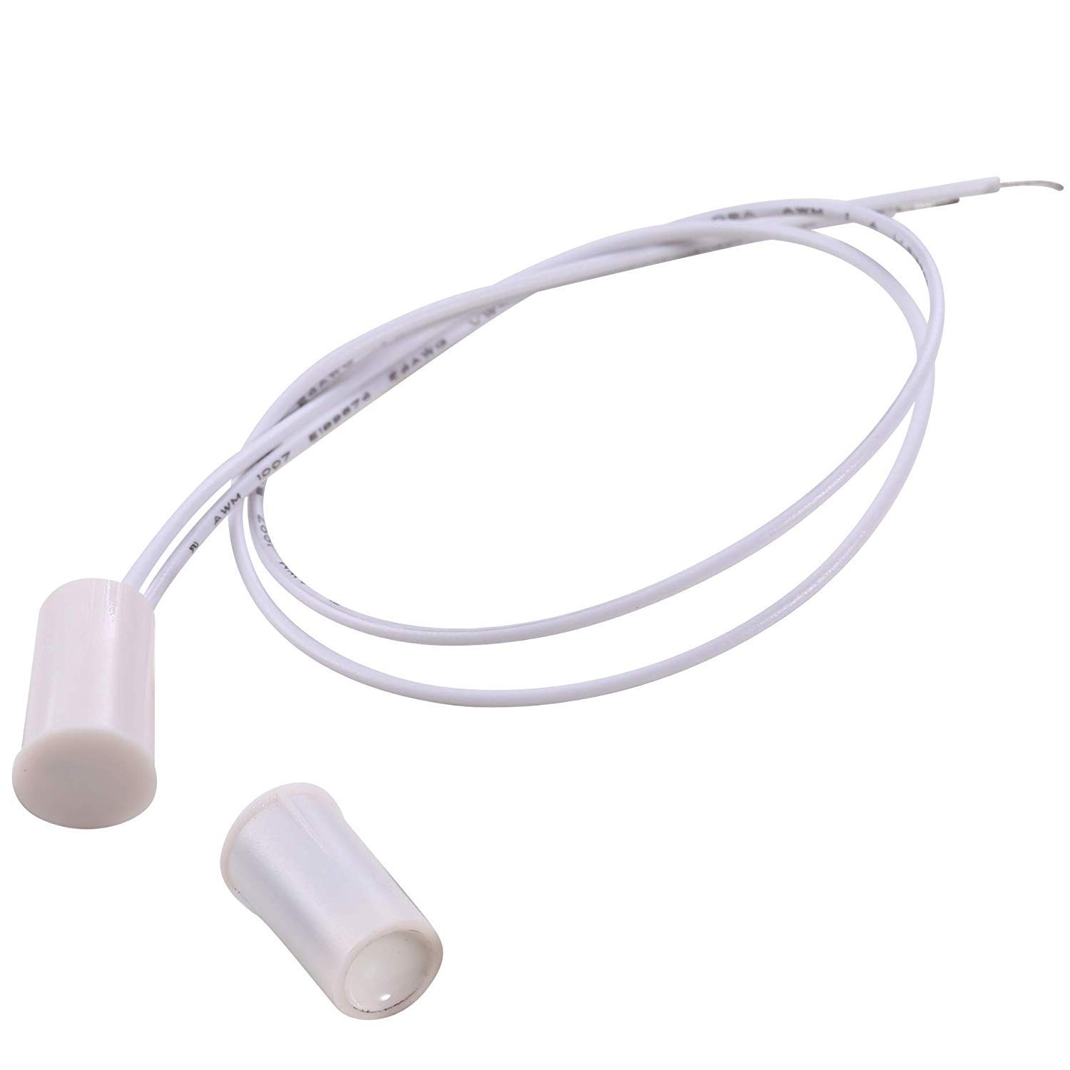 UHPPOTE NC Tipo Empotrado Montado Empotrado Cilíndrico Puerta de la ventana de madera Sensor de contacto magnético Interruptor Reed Interruptor (paquete de 20)
