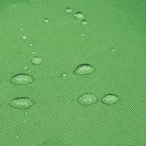 Image of QILLOWAY Inflatable Outdoor Ottoman for Patio, Water Resistant Pouf Cube 16 inch, Inflatable Foot Rest, Outdoor Footstool for Poolside, Garden,Camping, Lime Green