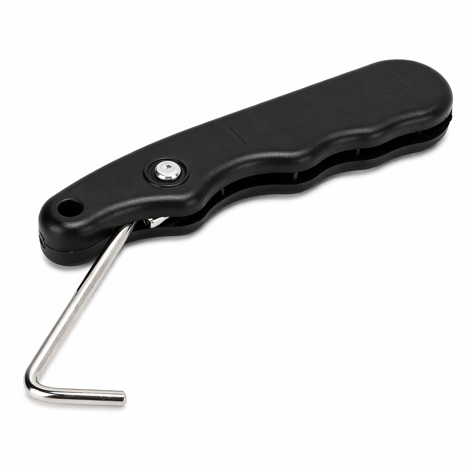 VBESTLIFE Skate Lace Tightener, Stainless Steel Hook Plastic Handle Ice Skate Lace Tightener Tool for Ice Hockey Skaters Adult Youth