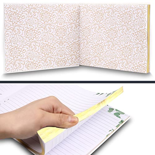 Dicang Wedding Guest Book - Sign In Guest Book Wedding Reception - 120 Pages Wedding Registry Guestbook With Gold Foil, Gilded Edges And Two Markers Pen, Guestbook Wedding 9 X 7 Inch #TOP5