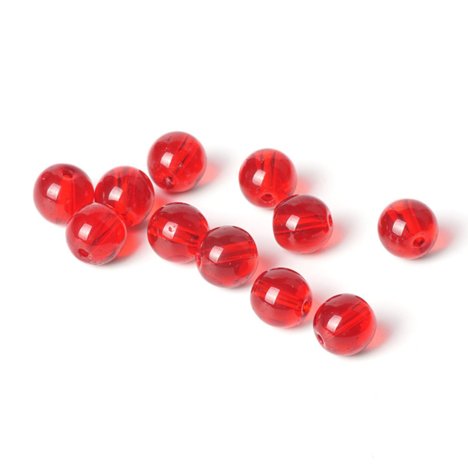 Ipotkitt Lot De 100 Perles En Verre Transparent En Forme De Cœur Pour Fabrication De Bracelets, Colliers, Bijoux, Loisirs Créatifs