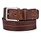 Cinto Masculino 4cm 100% Couro Legítimo Com Fivela Metálica(MARROM-M)