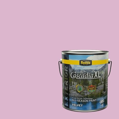 Vista 136 de Rodda Paint CASCADIA ZERO - Pintura satinada e imprimación para interiores en uno, 1 galón, Lady Flower Flor de señora