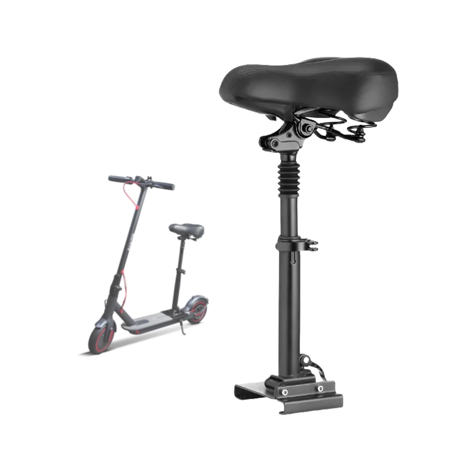 Selles pliantes réglables en hauteur pour trottinette électrique - 365 parties - Facile à installer - Hauteur réglable