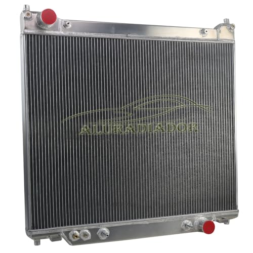 RadRace 3 Row Aluminum Radiator For 1995 1996 1997 Ford F59 F250 F350 7.3L Powerstroke V8 95 96 97