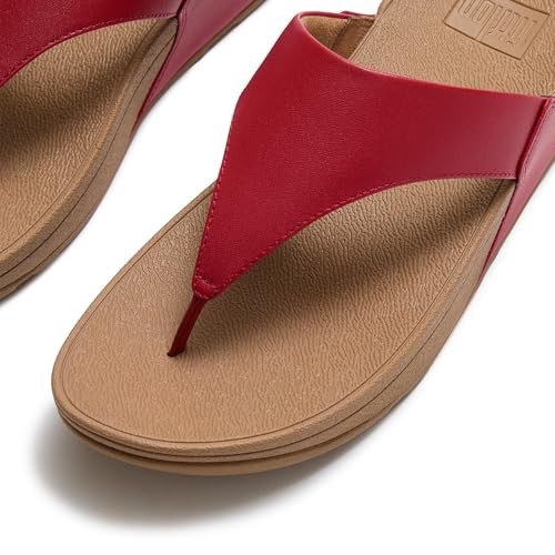 Image of FitFlop Womens Lulu Leather Toe Post Sandals