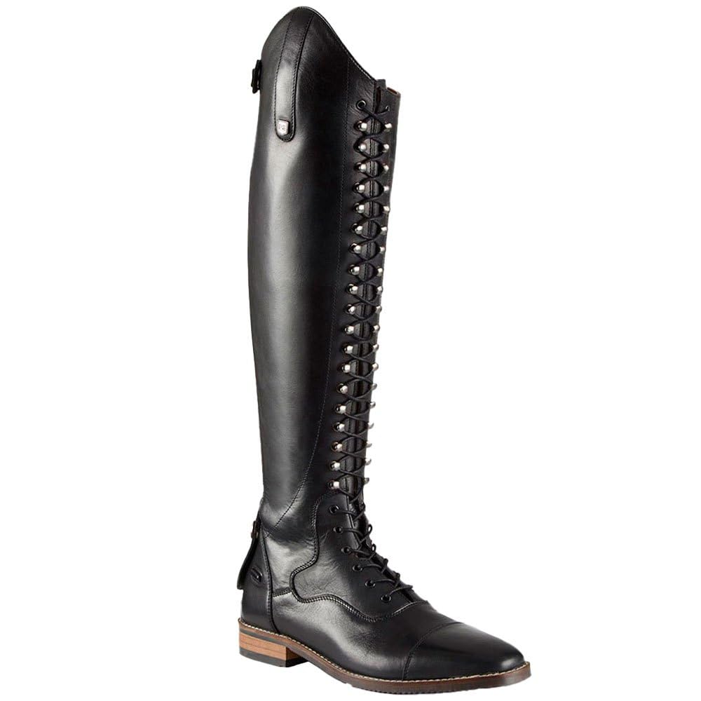 Premier Equine Stivali da Equitazione da Donna in Pelle con Lacci Maurizia Wide