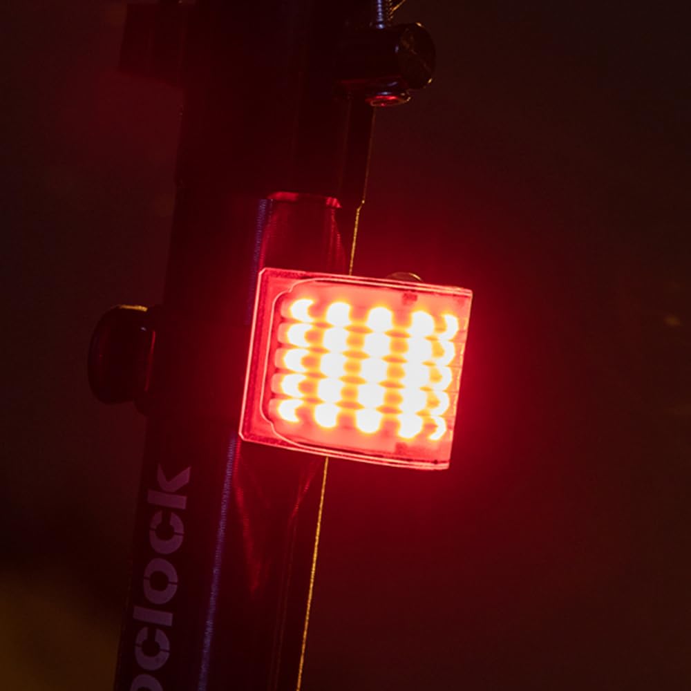 Feu arrière de vélo pour Cyclisme de Nuit, Rechargeable par USB, 5 Modes, étanche, Angle de Vision de 180°, Accessoires pour VTT et vélo de Route