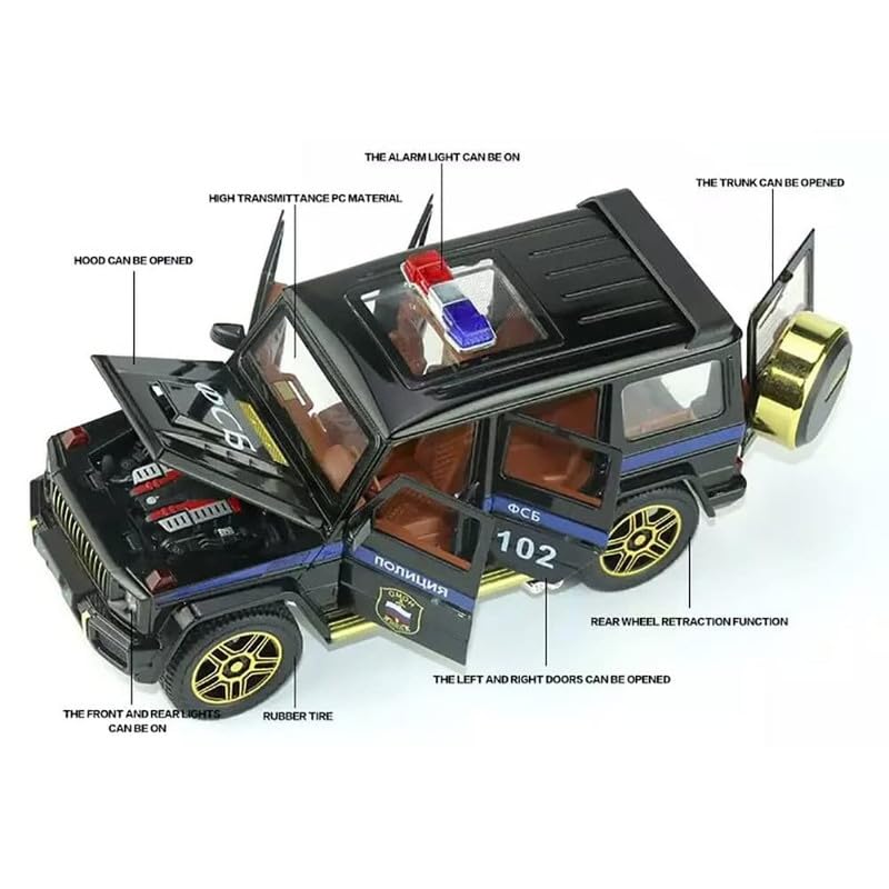 Image of Toy Car For Kids | Best Toys Gifts Toys For Boys & Girl'S (124 Bb Police Blk Car), Grey