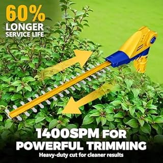 Cordless Pole Hedge Trimmer for Dewalt 20V Max Battery,16'' Dual Action Blades,8-Feet Reach,Electric Hedge Trimmer with Extension Pole,Bare Tool Only