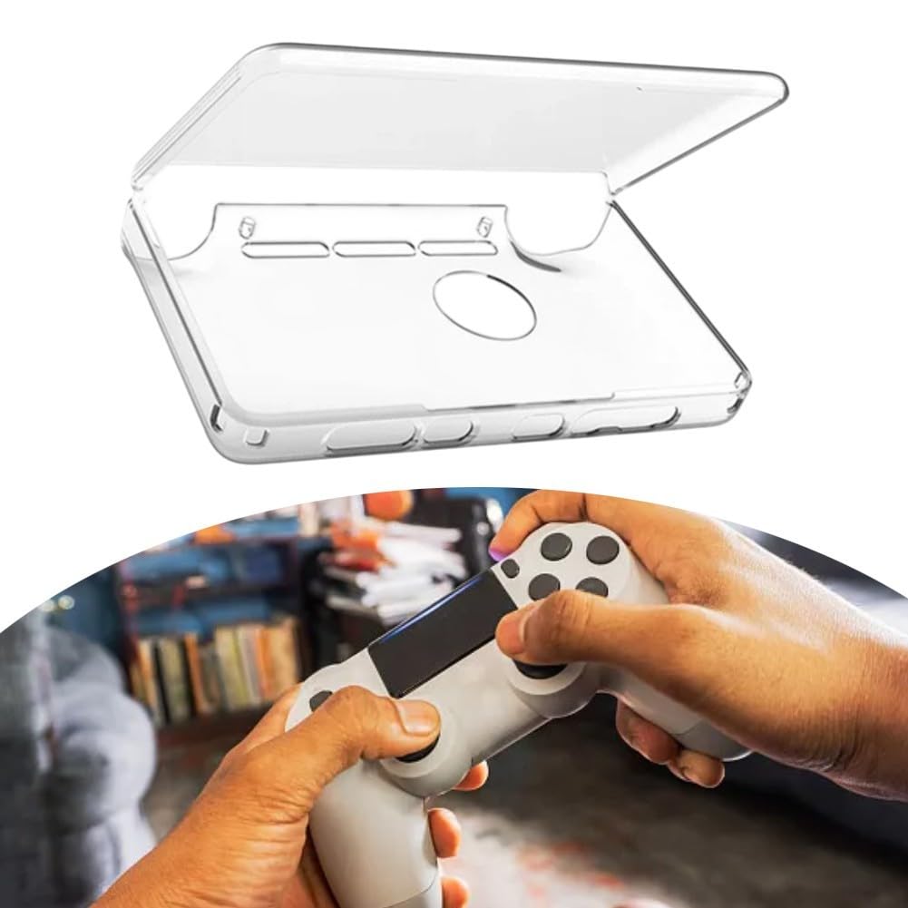 Transparente TPU-Schutzhülle für AYN-THOR Dual-Screen-Flip-Spielkonsole, kratzfeste, leichte Schale mit präziser Taste und Anschluss