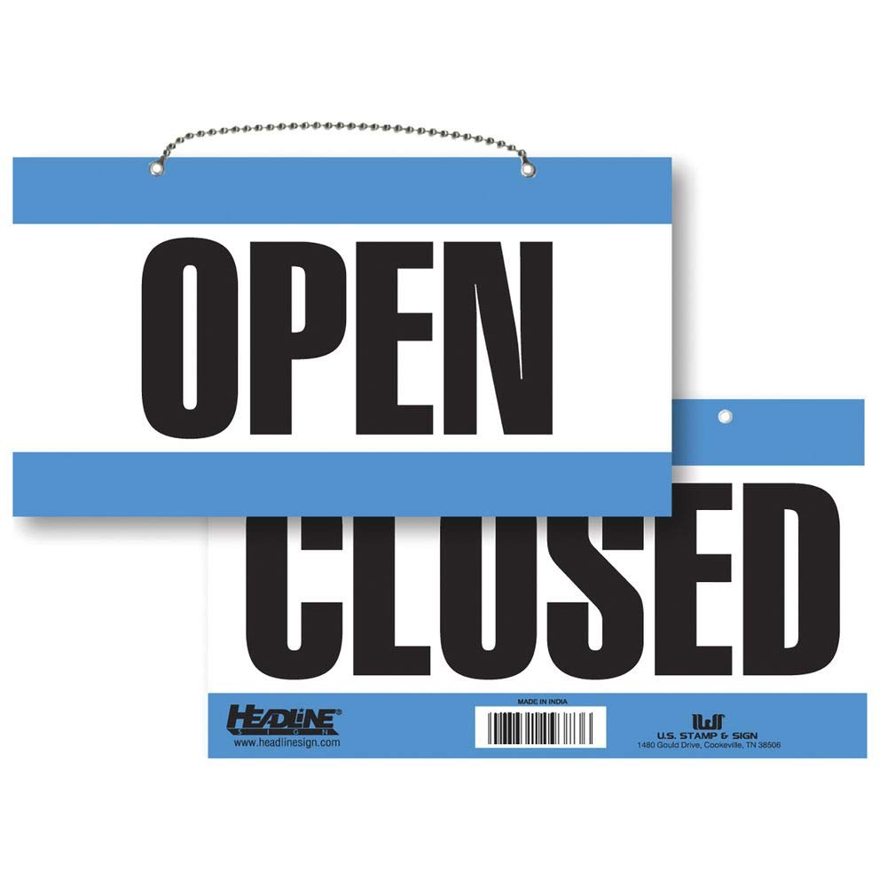Amazon.com : Open Closed Sign With Hanging Chain Large 11